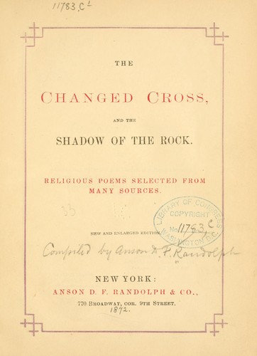 Cover for The changed cross
