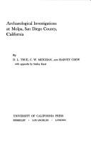 Cover for Archaeological investigations at Molpa, San Diego County, California