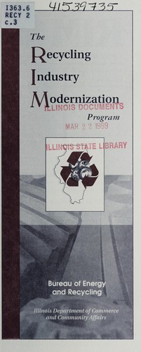 Cover for The Recycling Industry Modernization Program