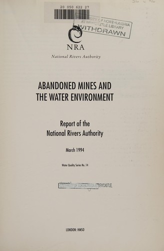 Cover for Abandoned Mines & the Water Environment (Water Quality Series)