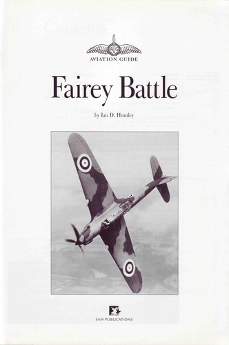 Cover for Fairey Battle Aviation Guide No. 1