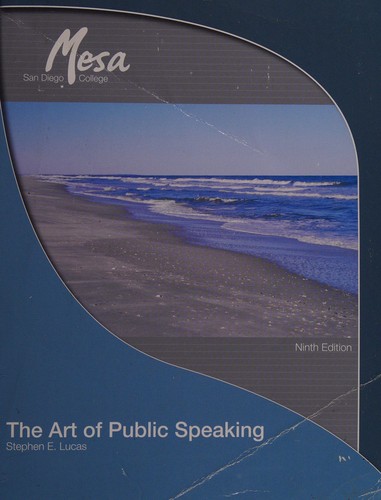 Cover for The Art of Public Speaking (Custom Edition for San Diego Mesa College)