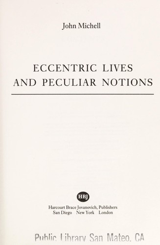 Cover for Eccentric Lives & Peculiar Notions