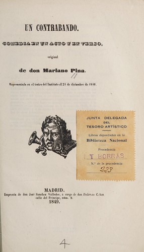 Cover for Un contrabando