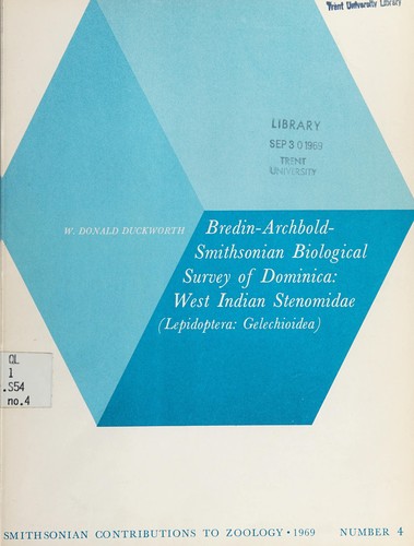 Cover for Bredin-Archbold-Smithsonian biological survey of Dominica