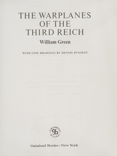 Cover for The warplanes of the Third Reich