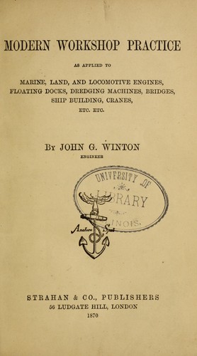 Cover for Modern workshop practice