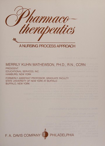 Cover for Pharmacotherapeutics