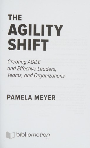 Cover for The agility shift