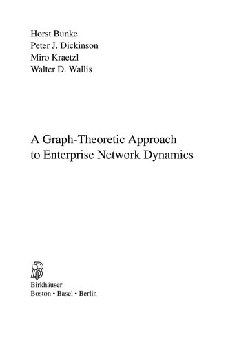 Cover for A graph-theoretic approach to enterprise network dynamics