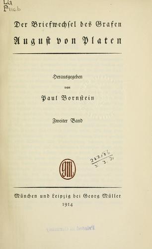 Cover for Briefwechsel