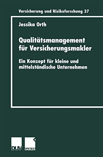 Cover for Qualitätsmanagement für Versicherungsmakler