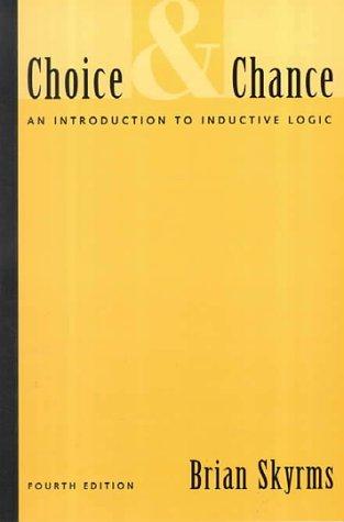Cover for Choice and chance