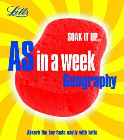 Cover for Geography (Revise AS in a Week)