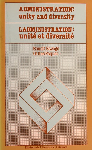 Cover for Administration : unity and diversity =