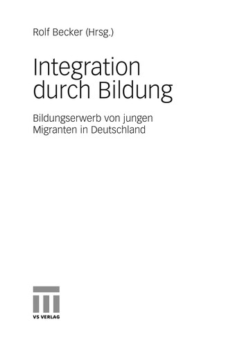 Cover for Integration durch Bildung