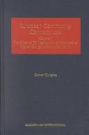 Cover for European Community Contract Law - Volume 1