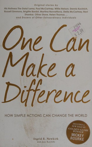 Cover for One Can Make a Difference