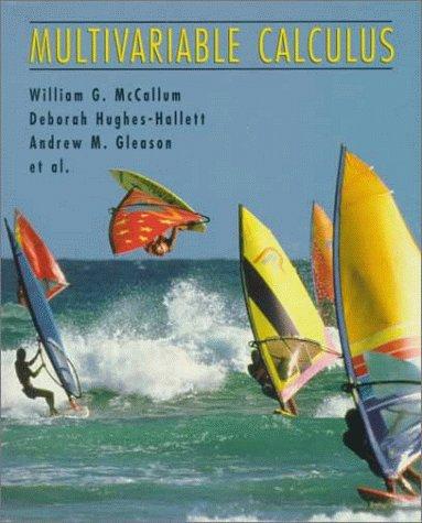 Cover for Multivariable calculus