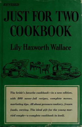 Cover for Just for two cookbook