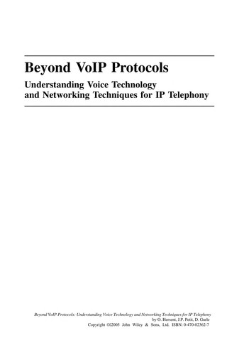Cover for Beyond VoIP protocols