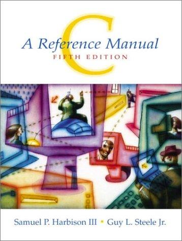 Cover for C, a reference manual