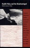 Cover for Health policy and the disadvantaged