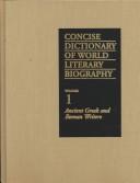 Cover for Concise Dictionary of World Literary Biography