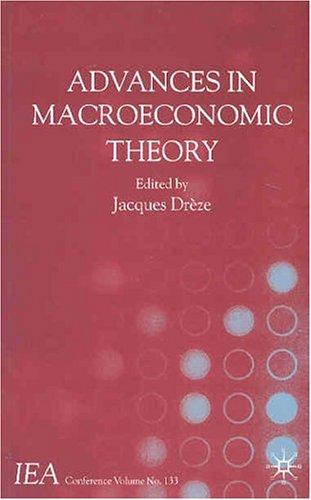 Cover for Advances in Macroeconomic Theory