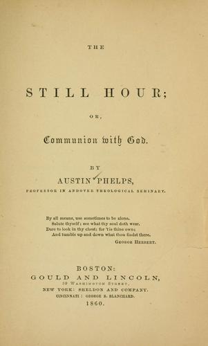 Cover for The still hour