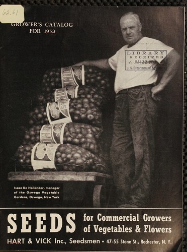 Cover for Seeds for commercial growers of vegetables & flowers