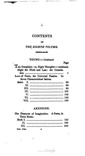 Cover for Select works of the British poets, with biographical and critical prefaces
