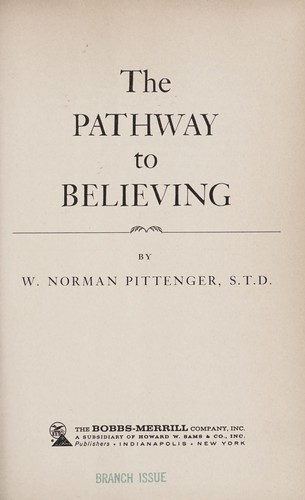 Cover for The pathway to believing