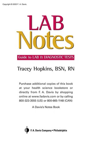 Cover for Lab notes
