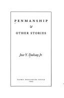 Cover for Penmanship & other stories