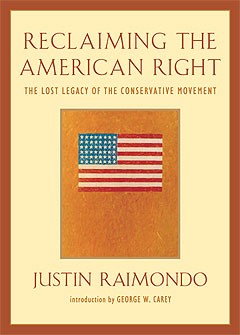 Cover for Reclaiming the American right