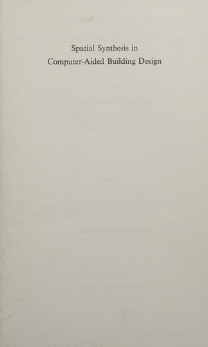 Cover for Spatial synthesis in computer-aided building design