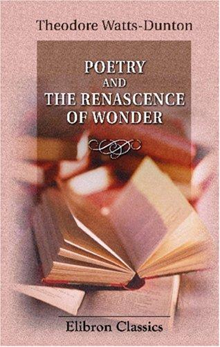 Cover for Poetry and the Renascence of Wonder