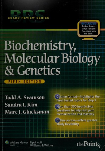 Cover for Biochemistry, molecular biology, and genetics
