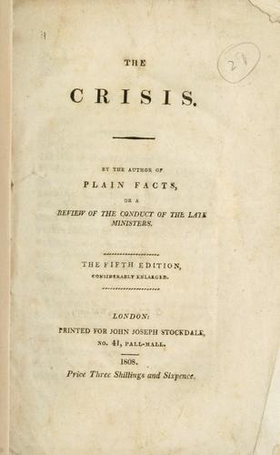 Cover for crisis