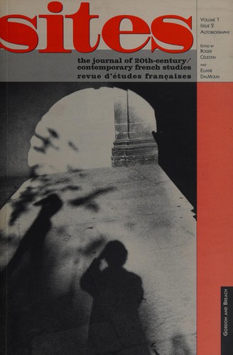 Cover for Sites: the Journal of 20th Century