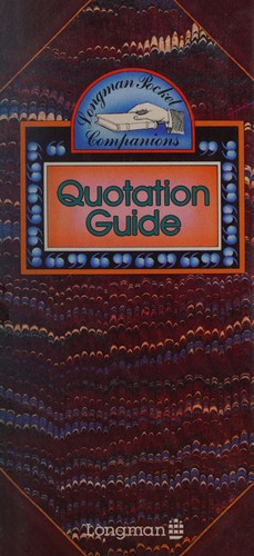 Cover for Pocket companion quotation guide.