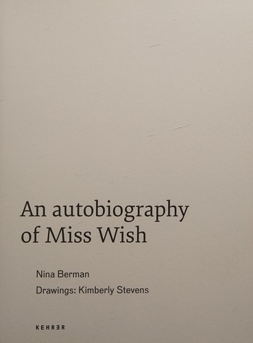 Cover for Autobiography of Miss Wish