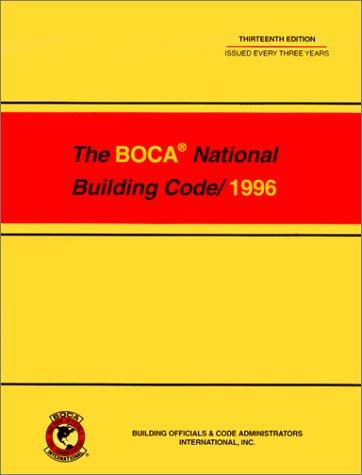 Cover for 1996 BOCA National Building Code