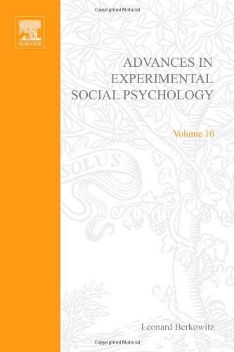 Cover for Advances in Experimental Social Psychology