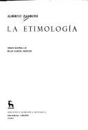 Cover for La etimología