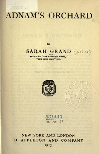 Cover for Adnam's orchard.