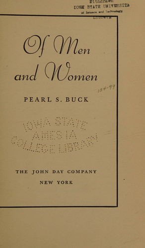 Cover for Of men and women
