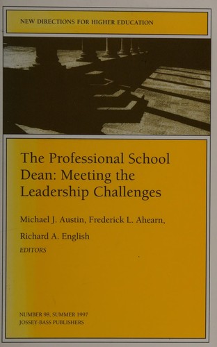 Cover for The Professional school dean