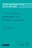 Cover for Transcendental Dynamics and Complex Analysis (London Mathematical Society Lecture Note)